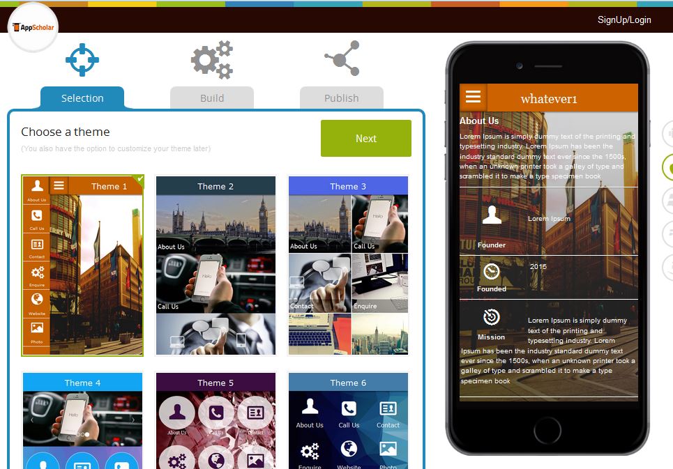 how do i create an app theme